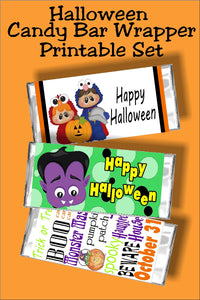 Get 13 fun Halloween candy bar wrapper printables, plus all future Halloween wrappers at one great price perfect for your Halloween parties, Halloween cards, and Halloween treats. #halloweencandy #halloweencandybarwrapper #halloweenparty #halloweencard