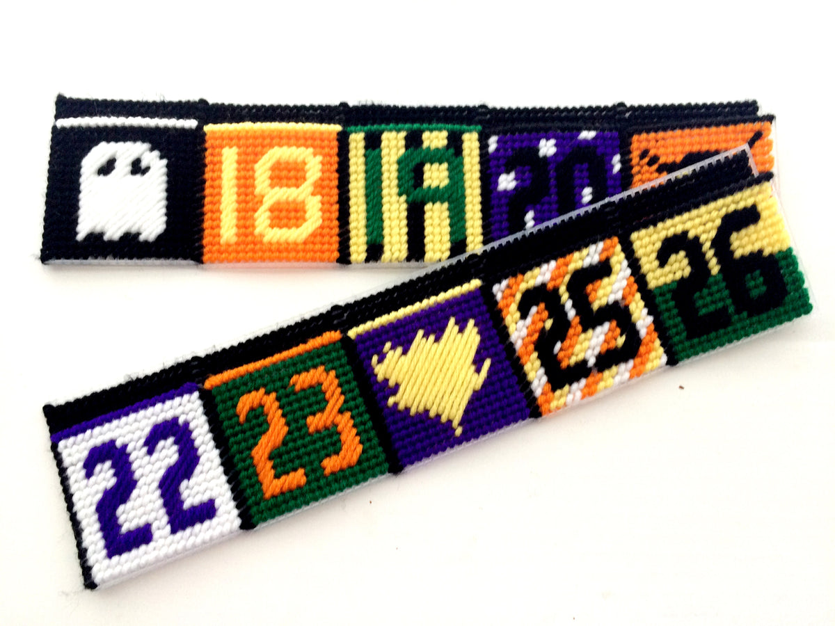 Halloween Plastic Canvas Countdown Calendar