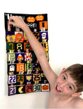 Countdown to Halloween with this fun plastic canvas advent calendar.   #halloween #countdown #plasticcanvas #advent #pattern