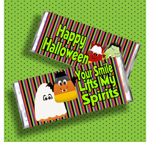 Halloween Spirits Candy Bar Wrapper