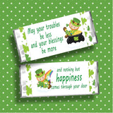 St Patricks Happiness Candy Bar Wrapper