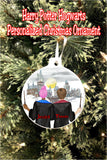 Hogwarts Couple Personalized Christmas Ornament