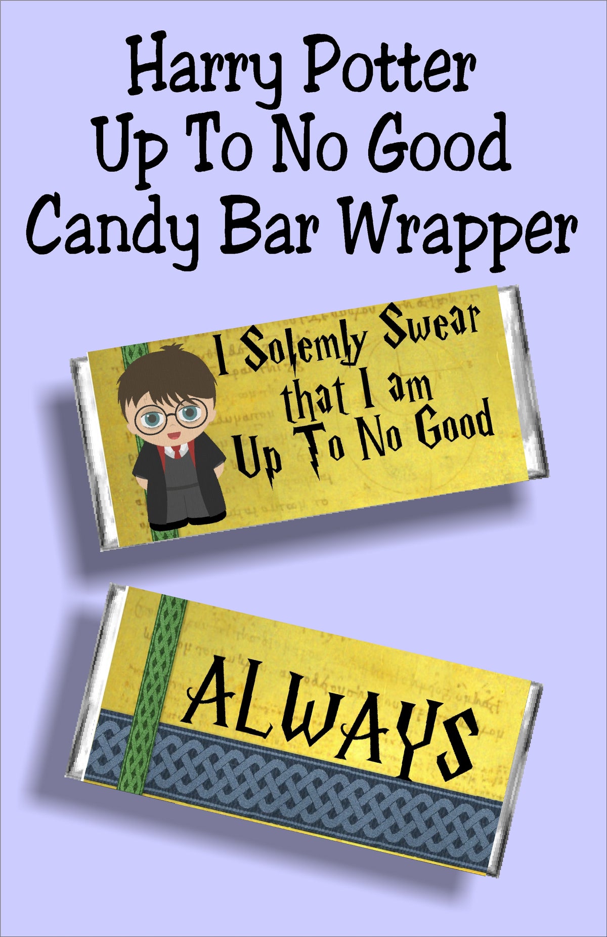 Harry Potter Candy Bar Wrapper Printable Set