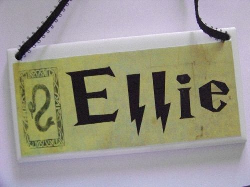 Harry Potter Slytherin Personalized Name Plaque