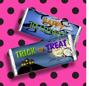 Haunted House Halloween Candy Bar Wrapper