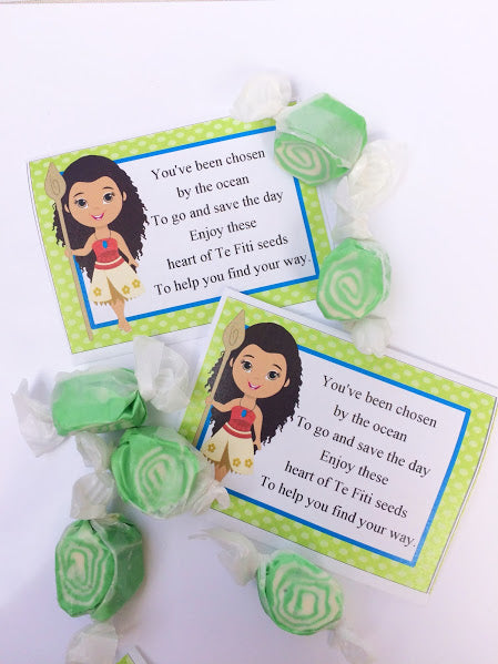 Moana Heart of Te Fiti Bag Topper Printable