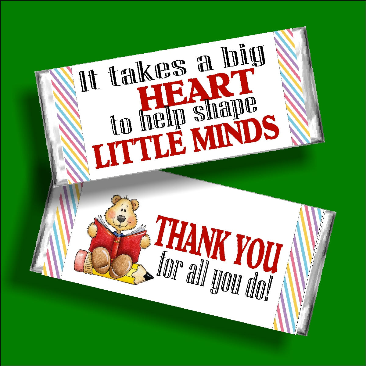 Heart of Teacher Candy Bar Wrapper Printable