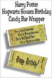 Harry Potter Candy Bar Wrapper Printable Set