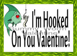 Hooked on You Printable Valentine Bag Topper