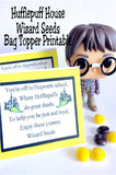 Show your house pride with these Hufflepuff house Wizard Seeds. These printablebag toppers are perfect for a Harry Potter party and are a unique and fun party favor.