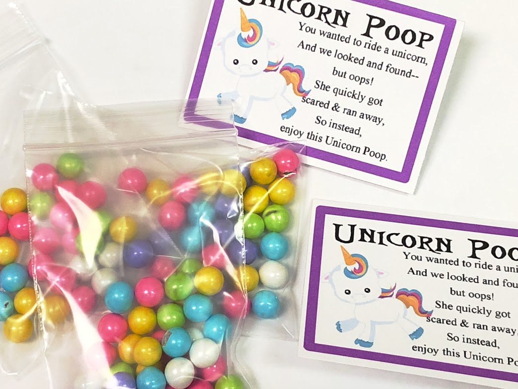 Unicorn Poop Bag Topper