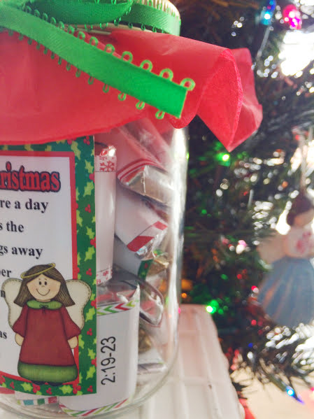 Christmas Scripture Advent Coutdown Candy Jar Download