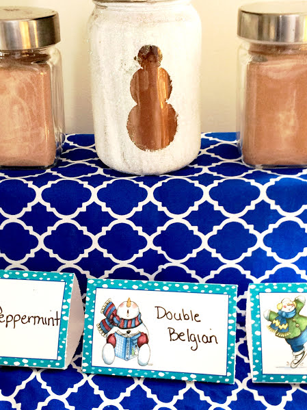 Snowman Party Table Card Printable