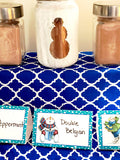 Snowman Party Table Card Printable