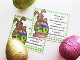 Chocolate Easter Bunny Bag Topper Printable