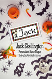 This is so cool.  What a great party favor or birthday gift this would make. Jack Skellington has a place in my heart, now I need to make a spot in my office or room with this personalized name plaque I can put my own name on.