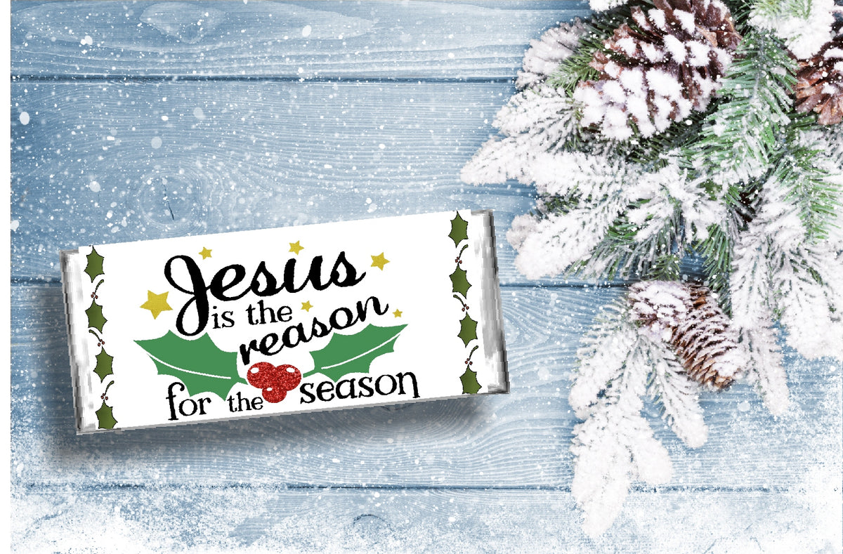 Jesus is the Reason for the Season Christmas Candy Bar Wrapper Printable