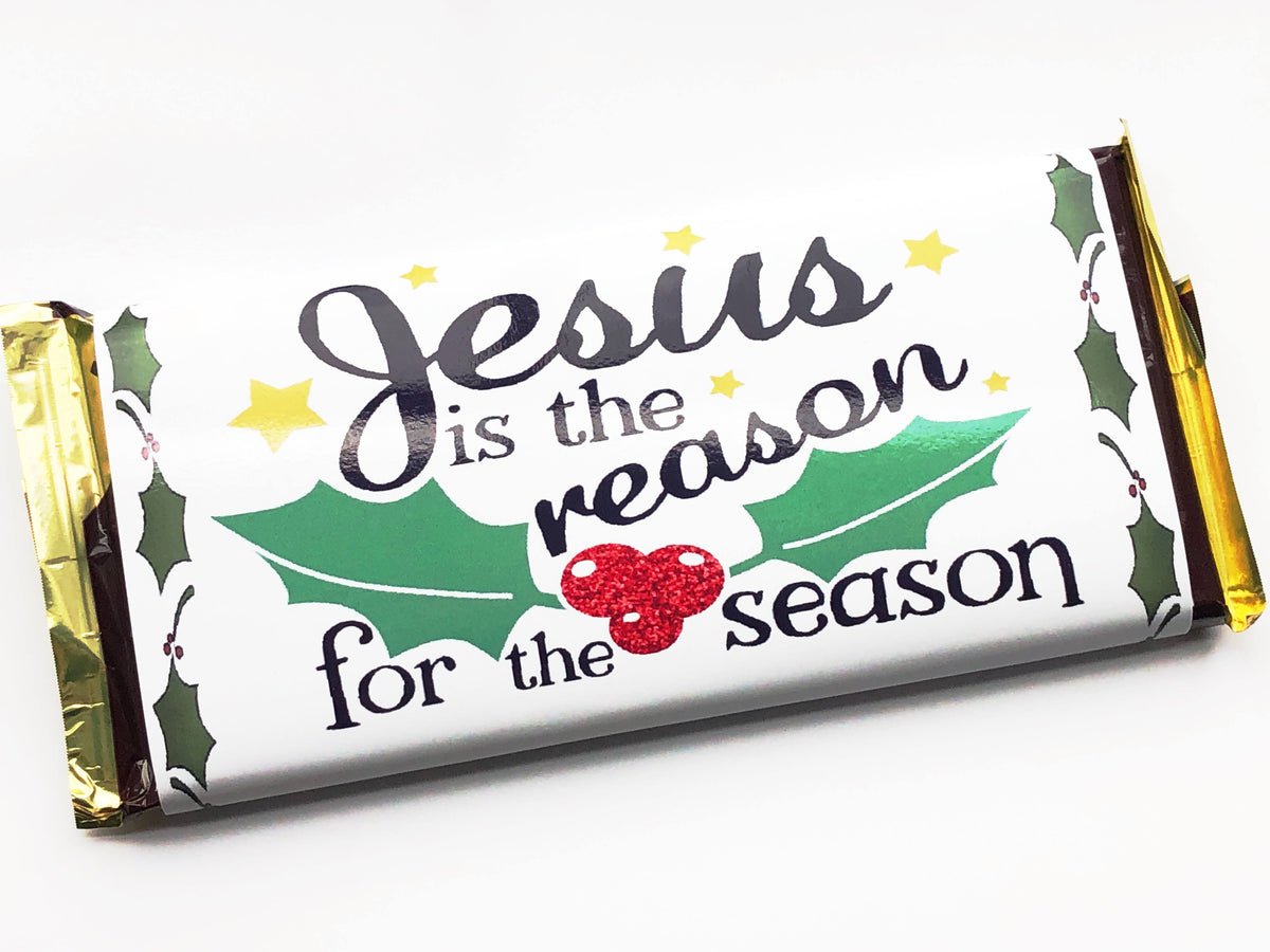 Jesus is the Reason for the Season Christmas Candy Bar Wrapper Printable