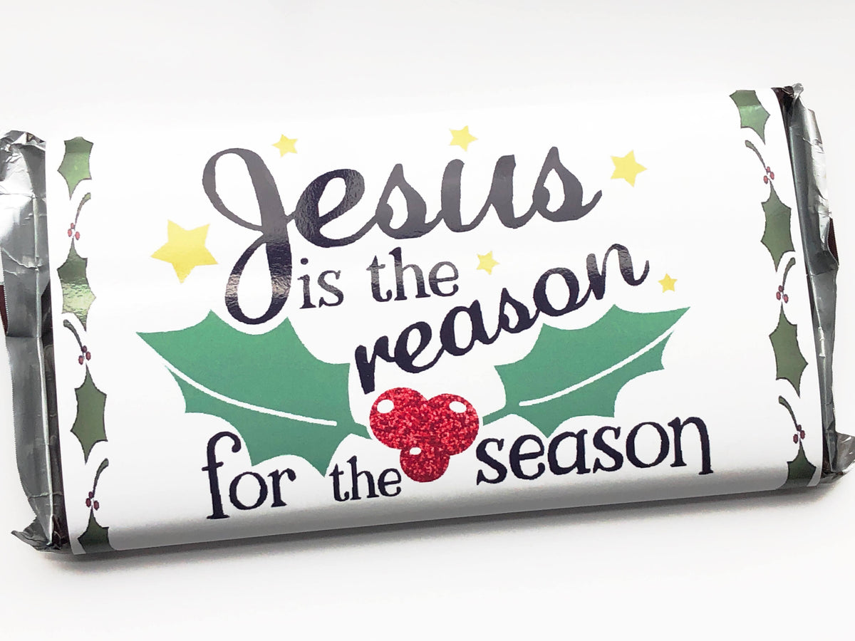 Jesus is the Reason for the Season Christmas Candy Bar Wrapper Printable