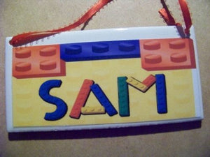 Lego Lines Personalized Name Plaque