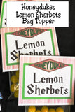 Honeydukes Printable Bag Topper Collection