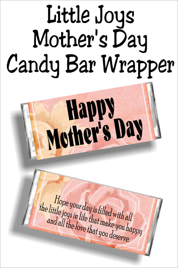 Wish all your friends and family a Happy Mother's Day with this beautiful Mothers day card and candy bar.