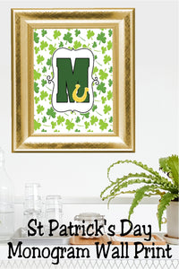 Lucky St Patrick's Day Monogram All Letters