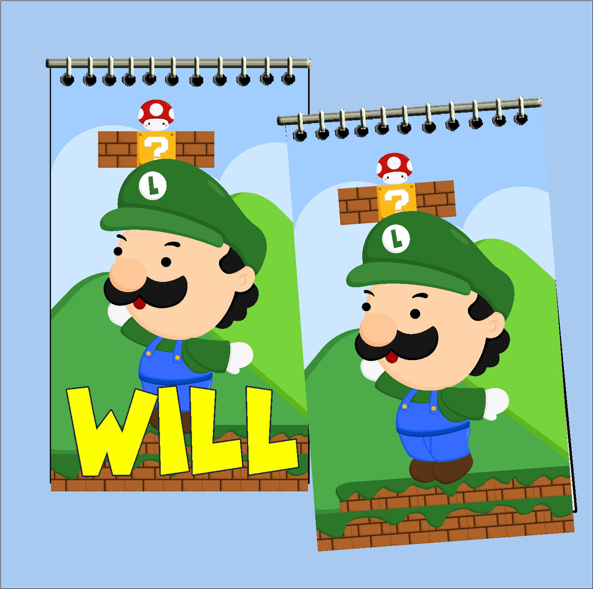 Super Mario Personalized Mini Notebooks