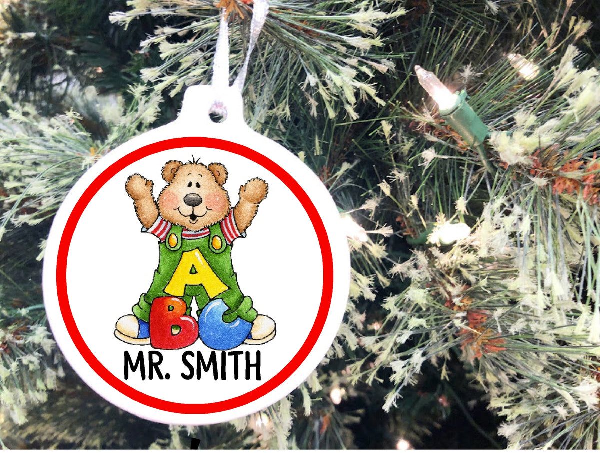 Teacher Personalized Christmas Ornament