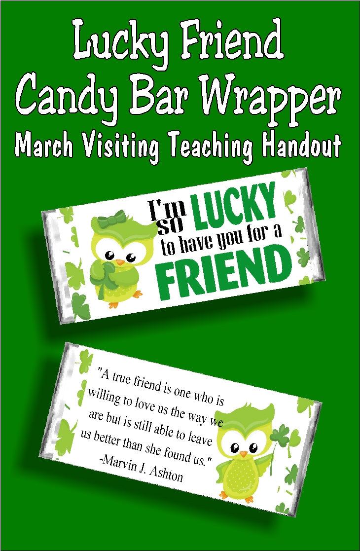 Lucky Friend Candy Bar Wrapper