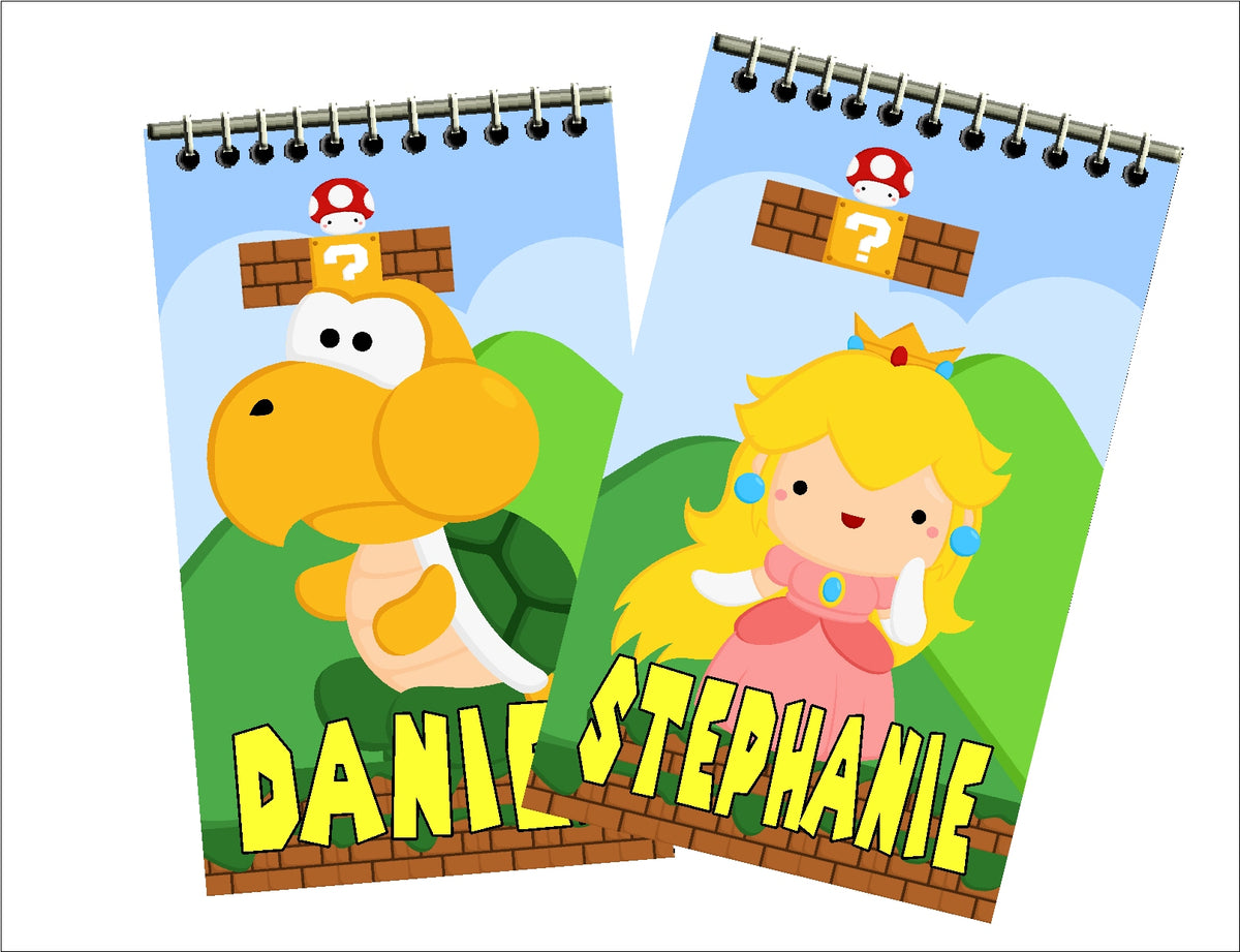 Super Mario Personalized Mini Notebooks