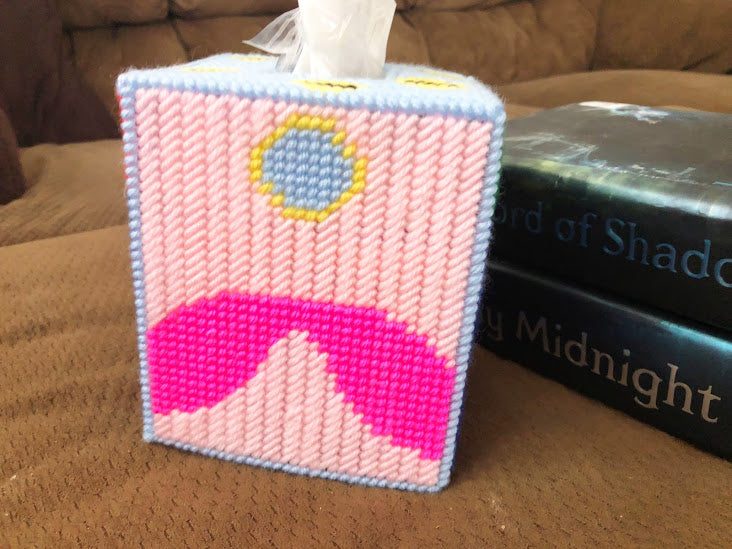 Mario Pick Your Side Plastic Canvas Tissue Box Pattern