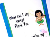 Maui Thank You Birthday Printable Candy Bar