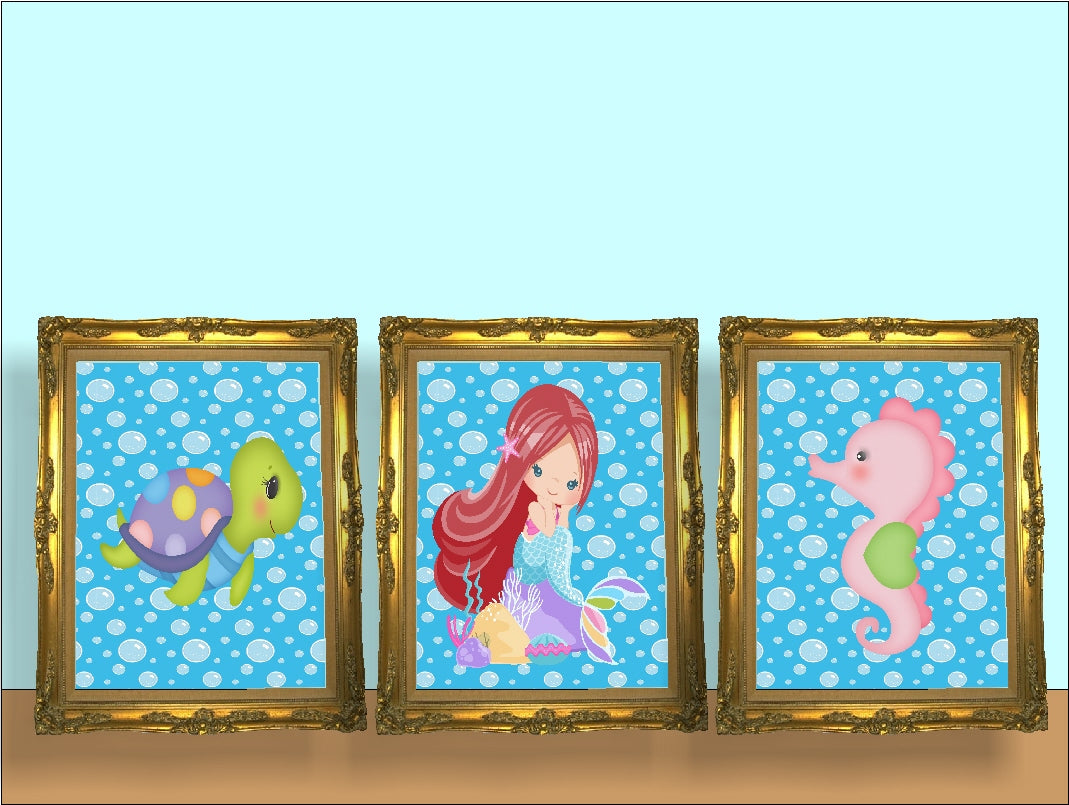 Mermaid Printable Wall Decor