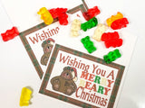 Merry Beary Christmas Bag Topper Printable