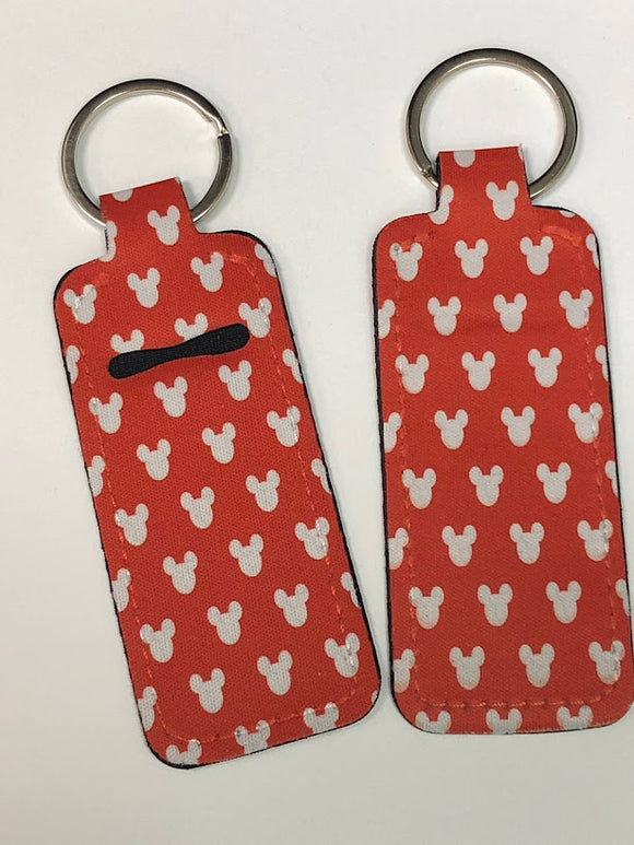 Mickey Mouse Lip Balm Holder Keychain
