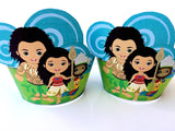 Moana Cupcake Wrapper Printable