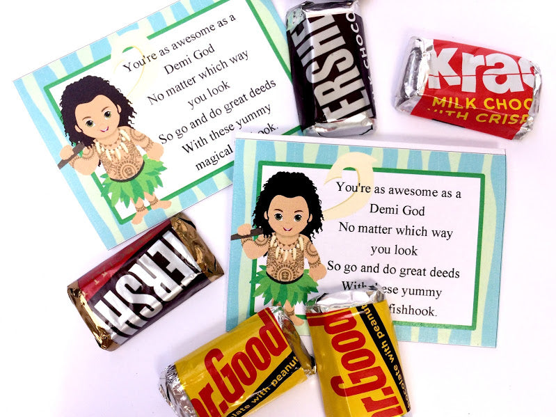 Maui Magical Fish Hook Moana Bag Topper Printable