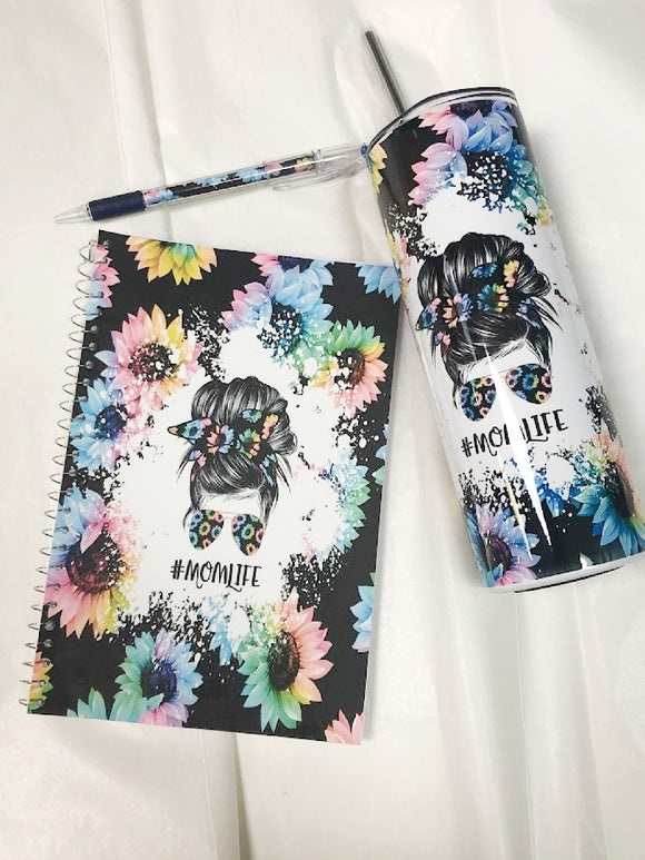 Mom Life Tie Die Notebook Gift Set