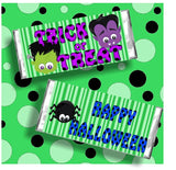 Monster Halloween Candy Bar Wrapper