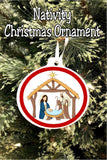 Celebrate the meaning of Christmas with this nativity Christmas ornament perfect for your Christmas tree. Choose from different designs and colors to create your own family heirloom perfect for Christmas gifts and celebrating Christmas at home.