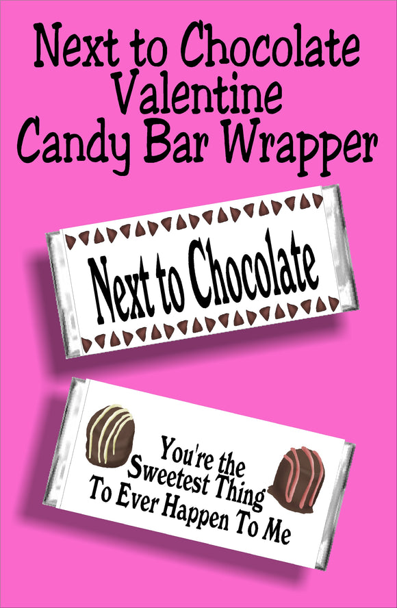 Whether you give this valentine card candy bar wrapper to your best friend or to your significant other, this candy bar will be the sweetest sentiment they receive all Valentines day!