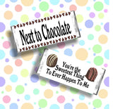 Next to Chocolate Valentine Candy Bar Wrapper Printable