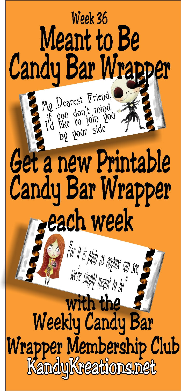 2017 Candy Bar Wrapper Membership Club