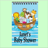 Noahs Ark Babyshower or Birthday Party Favor Personalized Notebook
