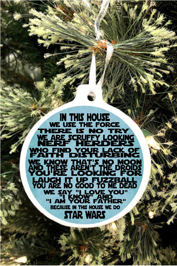 In This House Star Wars Home Decorations