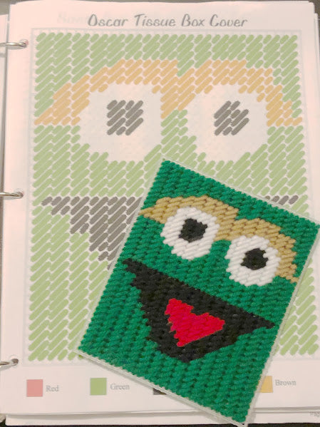 Sesame Street Pick Your Side Plastic Canvas Tissue Box Pattern