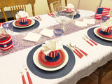 Patriotic Table Set Plastic Canvas Pattern