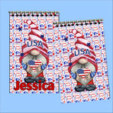 Patriotic Gnomes Personalized Notebooks