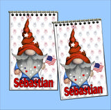Patriotic Gnomes Personalized Notebooks